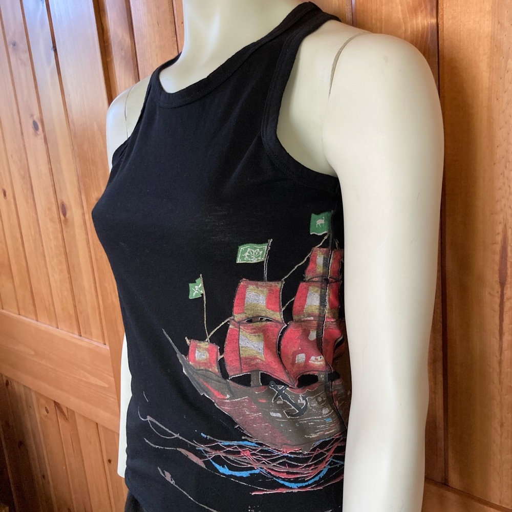 COPY - LAMB Gwen stefani’s brand black tank top rare size XS pirate ship